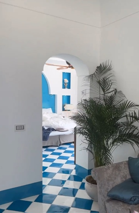 Imagine din interiorul Villei Treville din Positano