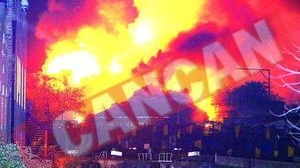 Incendiu de proportii in nordul Londrei