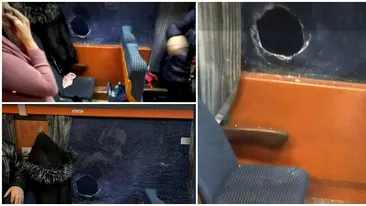 Ca-n Evul Mediu! Un tren de călători a fost atacat cu pietre, la Botoșani. O pasageră a fost rănită