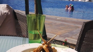Ce vedetă de la noi se răsfaţă chiar acum aşa lângă piscină! N-ai vrea să fii şi tu în locul ei?