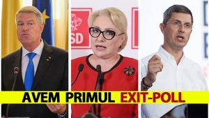 Alegeri prezidențiale 2019: Avem primul exit-poll. SURPRIZĂ: Câte voturi au Iohannis, Dăncilă și Barna