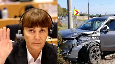 Poliția a stabilit! Monica Macovei este de vină pentru accidentul produs zilele trecute în județul Constanța. Motociclistul pe care l-a lovit se află în stare gravă la ATI