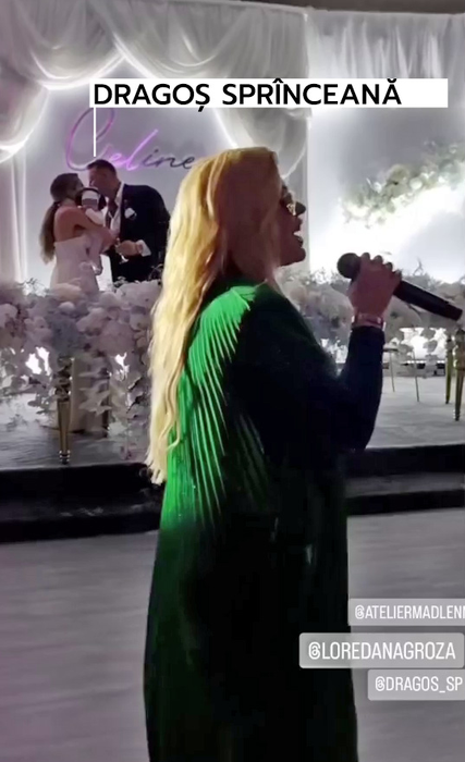 Loredana Groza, invitată la botezul fiicei lui Dragoș Sprînceană