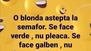 BANCUL ZILEI | O blondă așteaptă la semafor