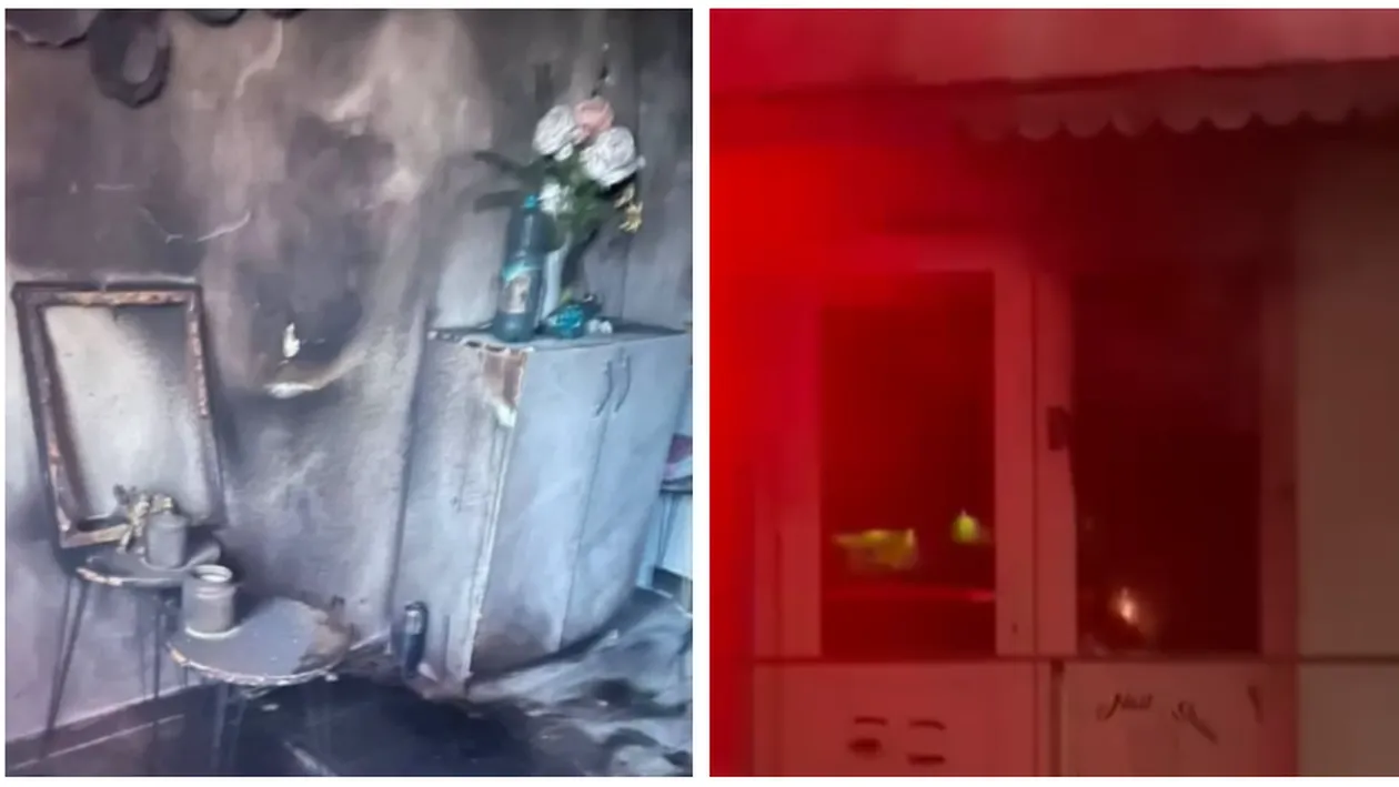 Explozie, urmată de un incendiu de proporții la un salon din Iași: pagubele materiale sunt enorme