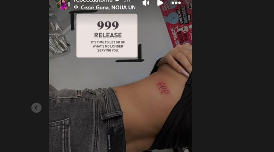 Ce înseamnă tatuajul Rebeccăi Toma de la Insula Iubirii 2026. Sursa foto: Instagram