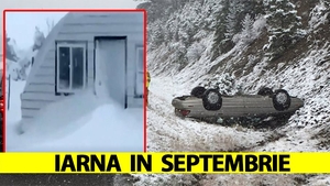 A venit iarna în septembrie! Strat gigantic de zăpadă de un metru și 22 cm