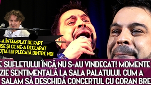 Ranile sufletului nu s-au vindecat! Explozie sentimentala la Sala Palatului! Cum a putut Salam sa deschida concertul cu Bregovici