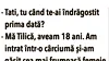 BANC | „Tati, tu când te-ai îndrăgostit prima dată?”