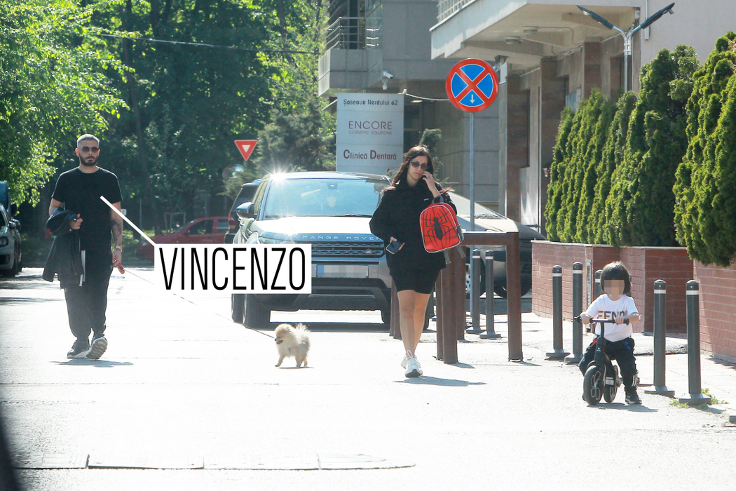 Vincenzo Castellano a oferit imaginea familiei perfecte la plimbare