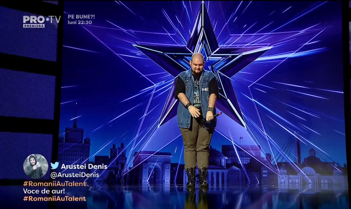 Este pentru prima data cand se intampla la Romanii au talent. Ce a facut un barbat pe scena