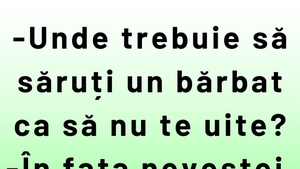 BANC | Unde trebuie să săruți un bărbat ca să nu te uite niciodată?
