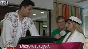 VIDEO Intalnire soc intre Sanziana Buruiana si admiratorul ei, Marius Baldovin! Vezi ce a iesit intre cei doi si daca mai are de gand cantaretul sa se sinucida!