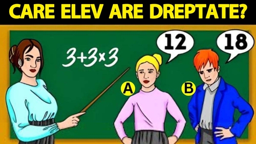 Test de inteligență | Care dintre cei doi elevi are dreptate?
