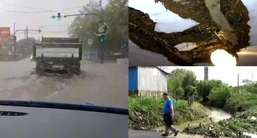 A fost potop în România! Mașini distruse, oamenii se tem că rămân pe străzi