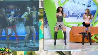 Roxana Vancea si Andreea D. te invata sa dansezi pe "Ai se eu te pego"! VIDEO INTERZIS MINORILOR!