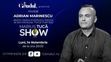 Marius Tucă Show începe luni, 14 noiembrie, de la ora 20.00, live pe gândul.ro