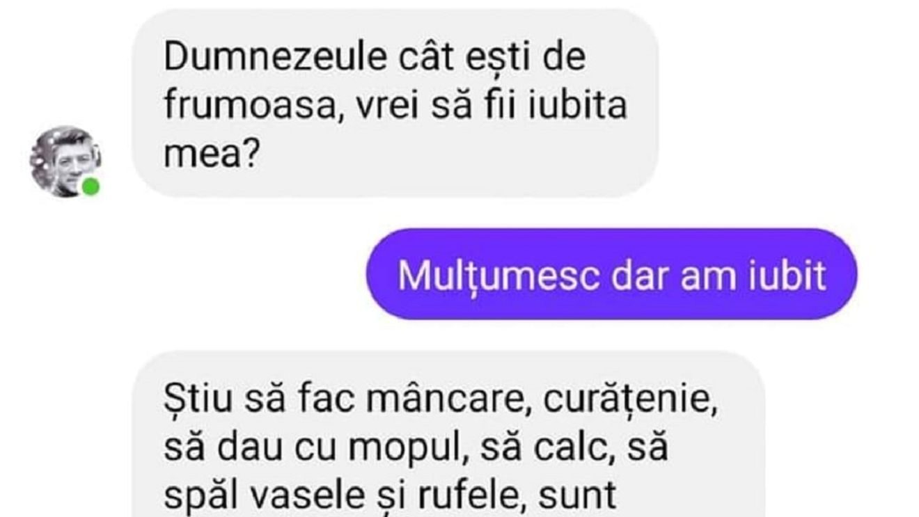 BANC | „Dumnezeule, cât ești de frumoasă! Vrei să fii iubita mea?”