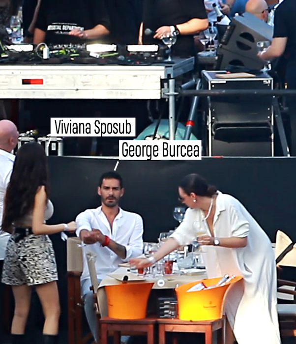 Viviana Sposub, George Burcea și ”soacra” lui s-au distrat, în club, la mare