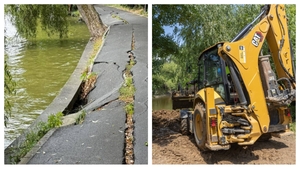 Imagini surprinzătoare din Lacul Herăstrău. Ce au descoperit muncitorii în timpul lucrărilor