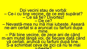 BANCUL ZILEI | "Vecine, divorțez!"