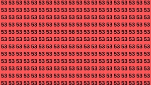 Test de logică | Nu toate numerele din această imagine sunt 53. Două sunt diferite, le puteți găsi?