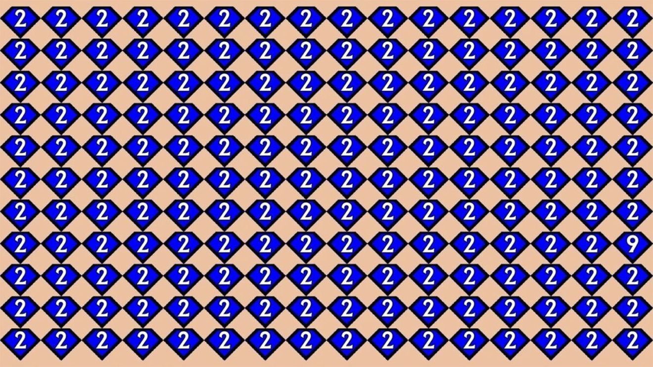 Test de logică | Găsiți numărul 9 în această poză, în maximum 32 de secunde!
