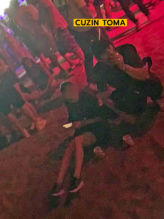 Cuzin Toma, pe plajă alături de asociata lui