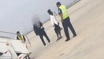 Au fost daţi afară din avion pentru că au iscat un scandal monstru! Femeia a aflat că soţul o înşală chiar când plecau în vacanţă şi a luat-o razna sub privirile îngrozite ale pasagerilor