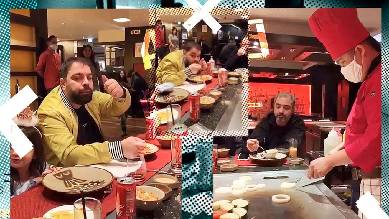 Dovada filmată că Florin Salam a dat uitării orice "probleme". Cum a petrecut cu familia și prietenii la cel mai tare "japonez" din Capitală