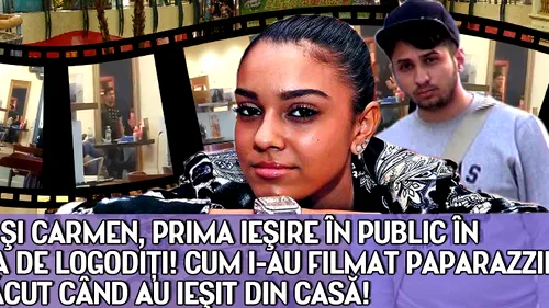 Franco si Carmen, prima iesire in public in postura de logoditi! Cum i-au filmat paparazzii si ce au facut cand au iesit din casa!