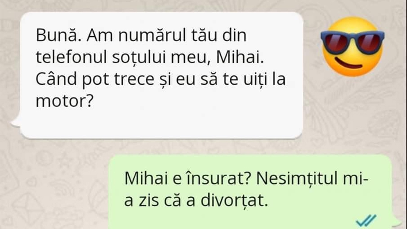 BANC | Nevasta și amanta: "Am numărul tău din telefonul soțului meu, Mihai"