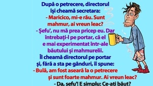 BANC | "Bulă, am fost aseară la o petrecere și sunt foarte mahmur"