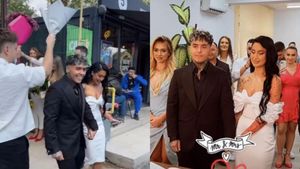 Lino Golden și Delia de la Power Couple s-au căsătorit! Primele imagini de la cununia civilă. VIDEO