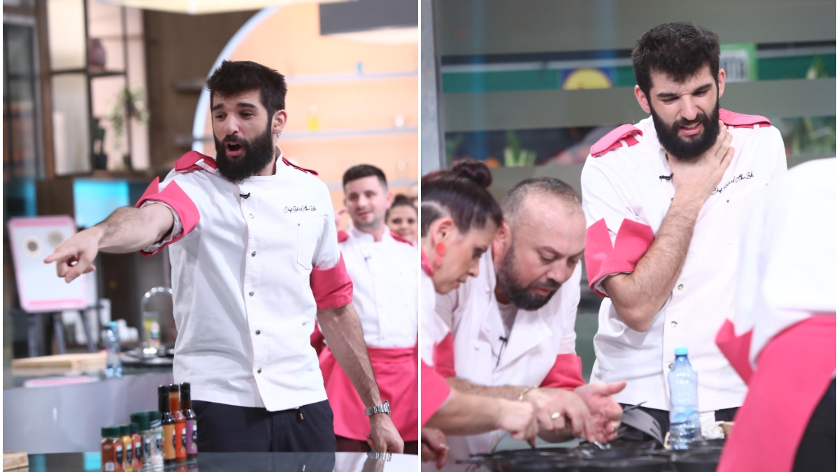 S-au încins spiritele la Chefi la Cuțite! Richard Abou Zaki s-a înfuriat în văzul lumii, după gestul necugetat al lui Andrea: „Un păcat”