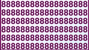 Test de inteligență | În acest șir de numere '8' se ascunde un intrus. Găsește-l 10 secunde!