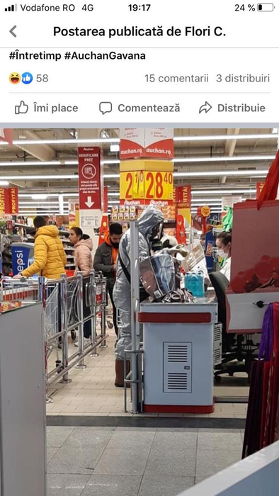 Starea de Urgență naște monștri! Incredibil cum vin deghizați românii la supermarket!