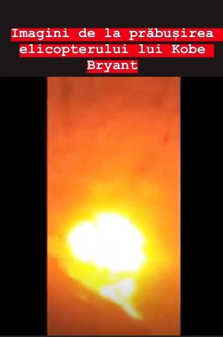 Dumnezeule, n-au avut nicio șansă! Filmarea cu momentul prăbușirii elicopterului în care se afla Kobe Bryant