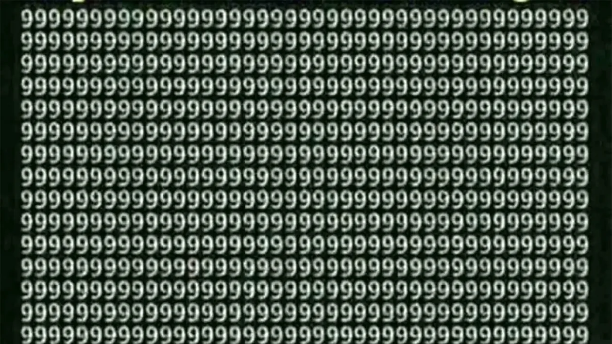 Iluzie optică virală | Ești un geniu dacă găsești cifra 8 în maximum 8 secunde