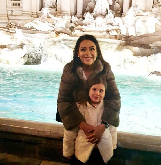 Oana Roman, în Italia alături de fiica ei