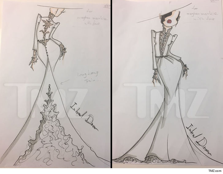Cum arată potenţiala rochie de mireasă a lui Meghan Markle! Imaginile au fost făcute publice