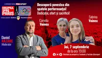 Sportiva Sabrina Voinea și antrenoarea Camelia Voinea, mama gimnastei, invitatele emisiunii ‘‘Drumul spre Paris’’ de joi 7 septembrie, de la ora 19:00