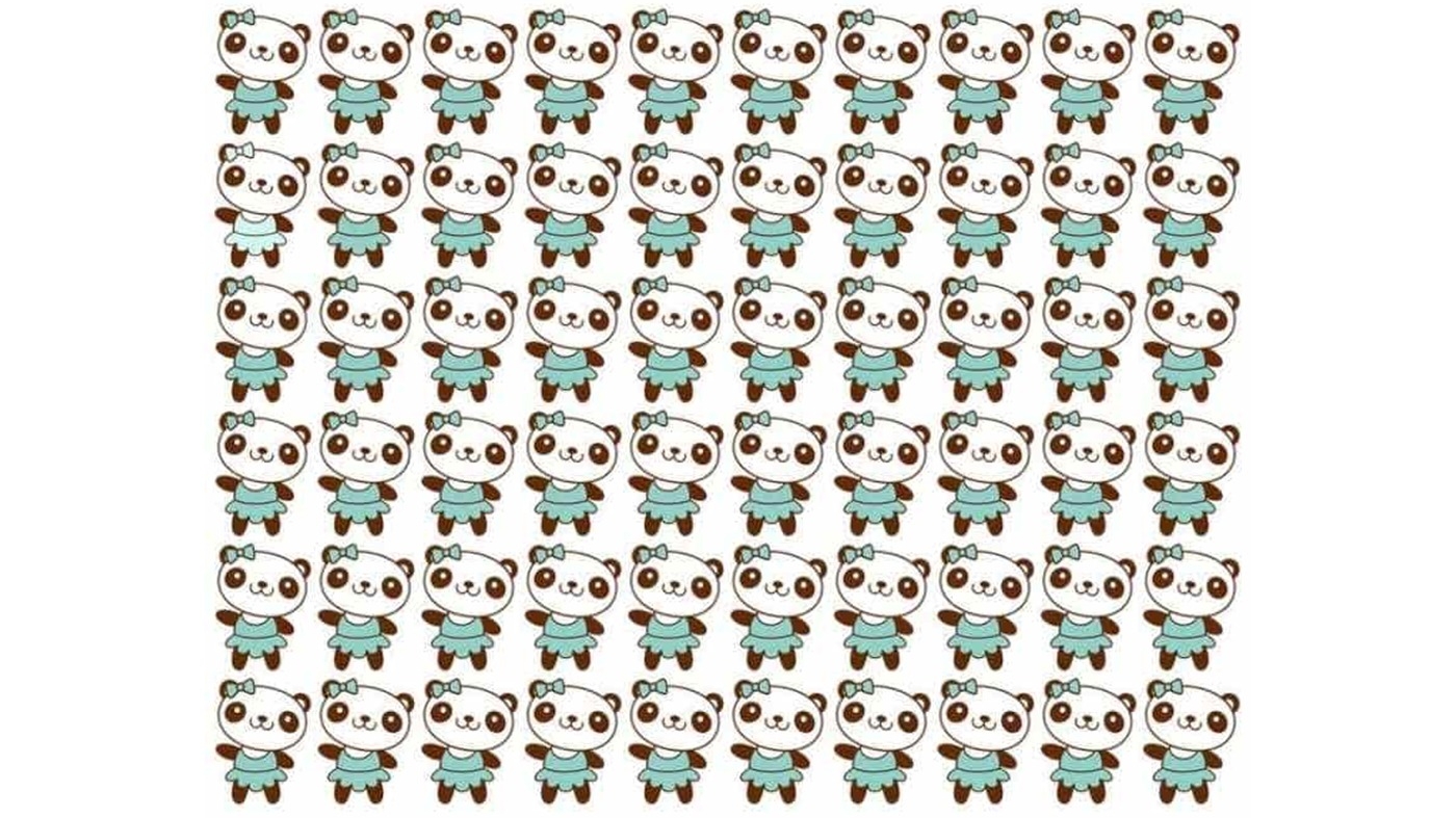 Test de logică | Un singur ursuleț panda este diferit de toți ceilalți. Îl puteți găsi?