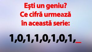 TEST IQ | Ești un geniu? Ce cifră urmează în această serie: 1,0,1,1,0,1,0,1?