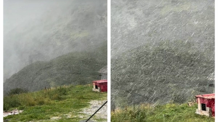 Fenomene meteo extreme: ninsoare în luna august, în România! Imaginile care te vor lăsa fără cuvinte