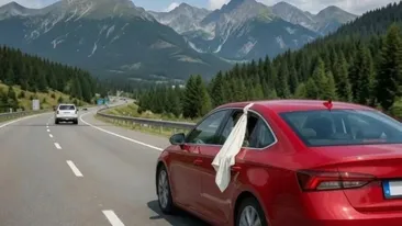 Codul secret pe care nu ți-l spune nimeni. Ce înseamnă dacă vezi o cârpă albă prinsă în geamul unei mașini, în trafic