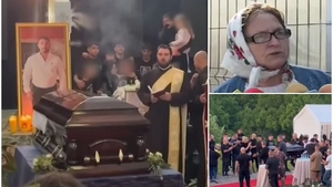 Mama lui Costel Corduneanu s-a prăbușit de durere când a văzut sicriul cu trupul neînsuflețit al fiului său. Ți se rupe sufletul!
