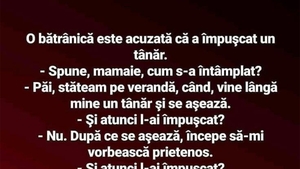 Bancul de sâmbătă | Bătrânica și tânărul