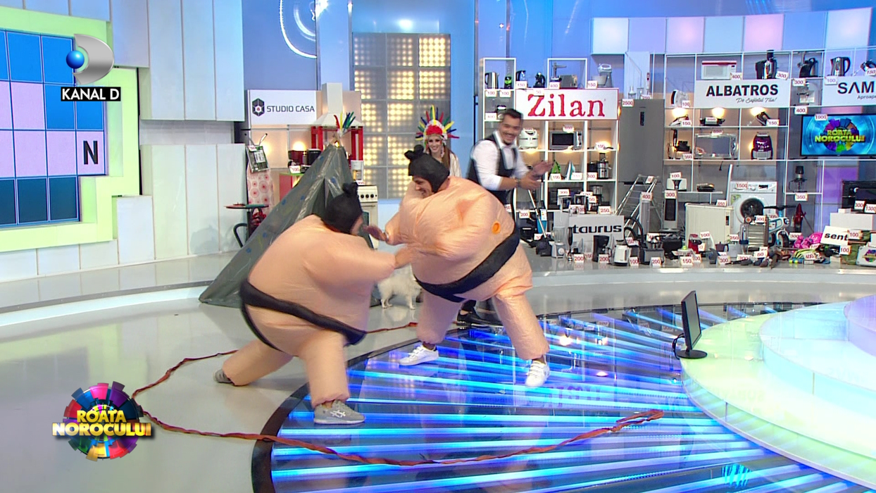 Lupta anului la “Roata Norocului”: Cosmin Cernat vs. Vladimir Draghia, “meci”de sumo