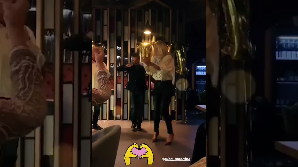 Vica a dansat frenetic pe muzică țigănească